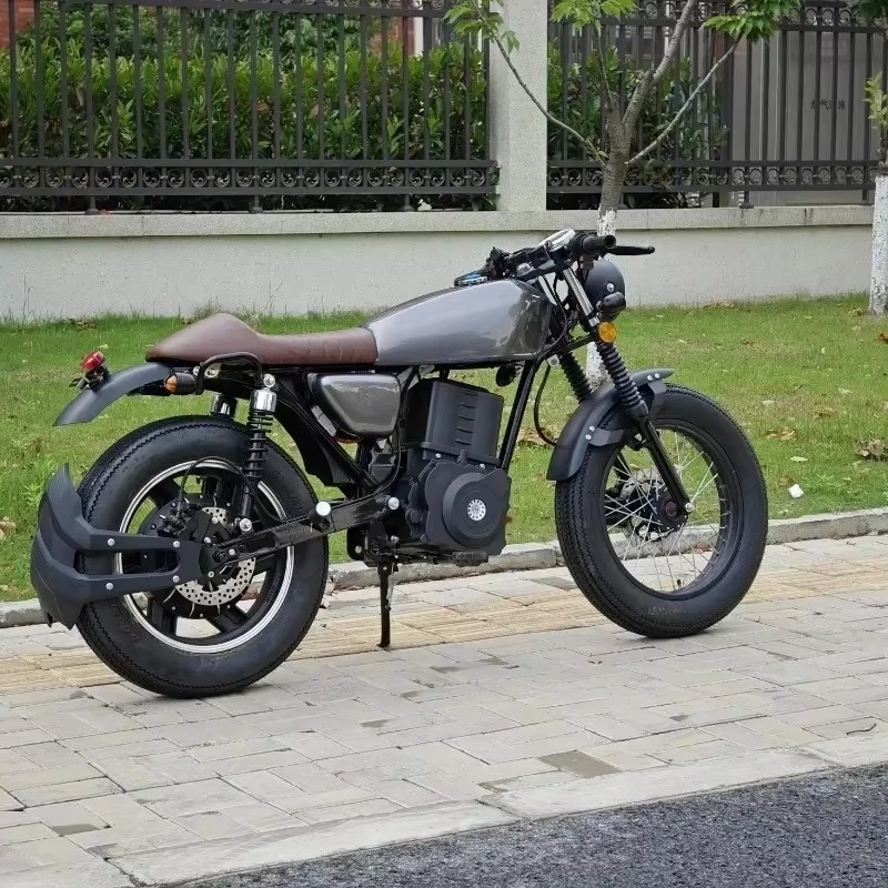 Electric Motorcycle 5000W - Электрический мотоцикл CG 125 в винтажном