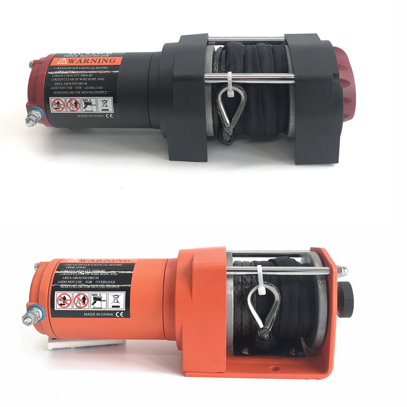 Atv Winch 3000Lb - Электрическая лебедка Dyneema, 12 В, 3000