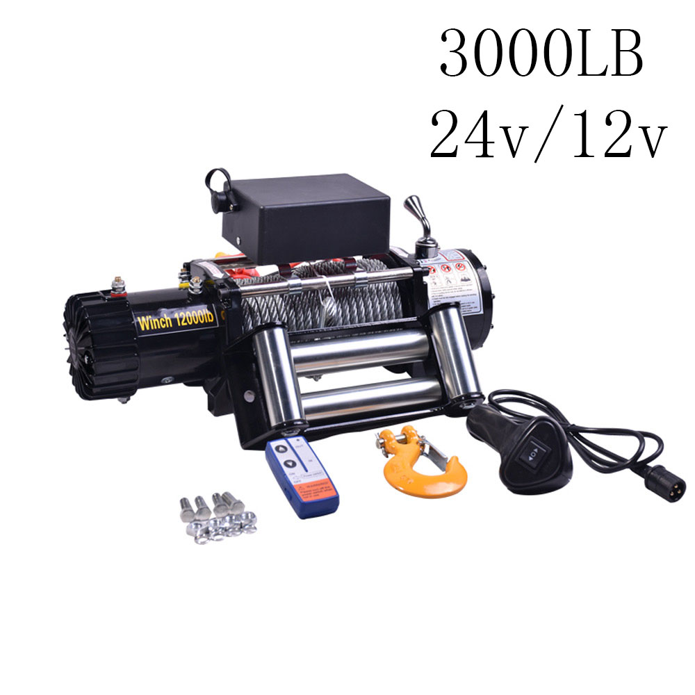 Atv Winch 3000Lb - Электрическая лебедка 12 В/24 В, 3000