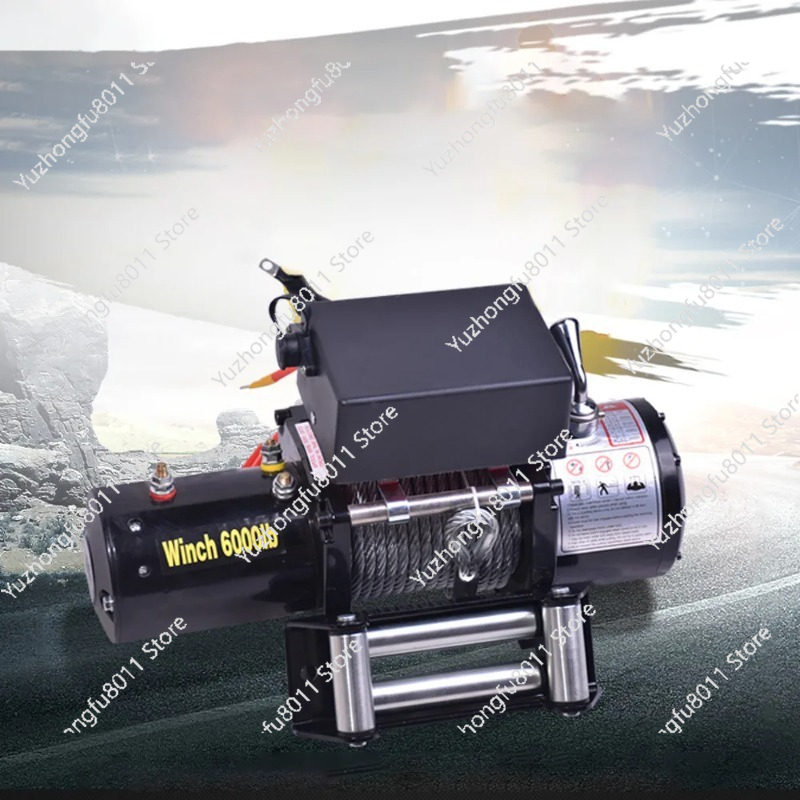 Электрическая лебедка 12В/24В, – обзор и цена Atv Winch 3000Lb