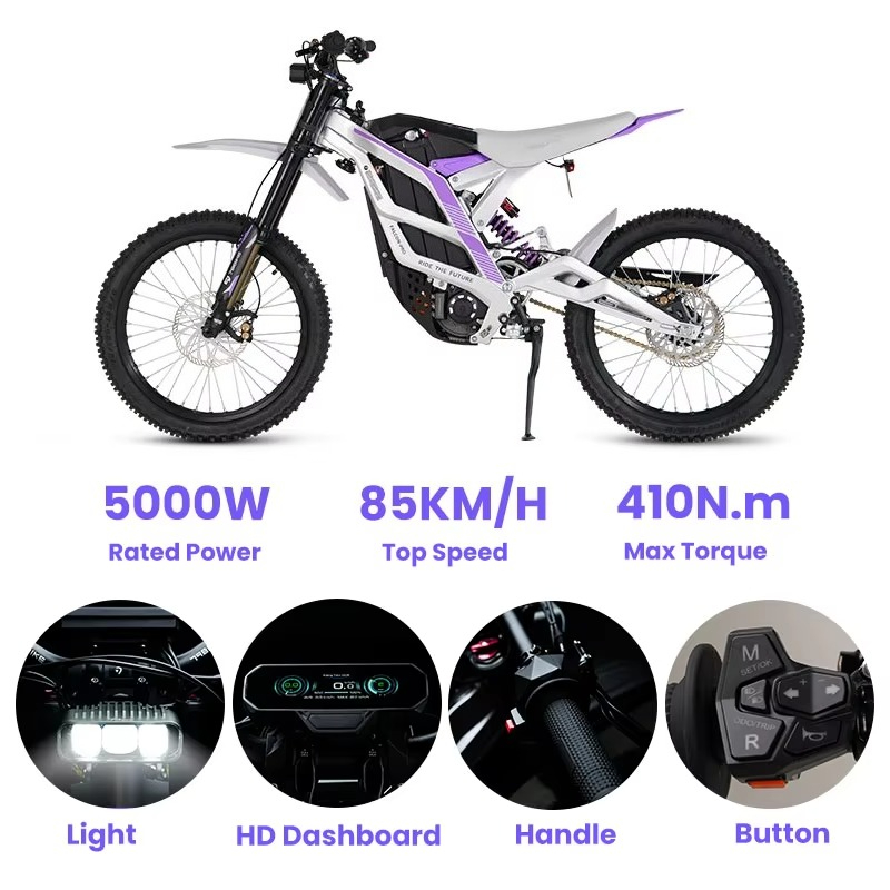 Электромотоцикл SXLL 79, 72В 3 – обзор и цена Electric Dirt Bike 72V 12000W