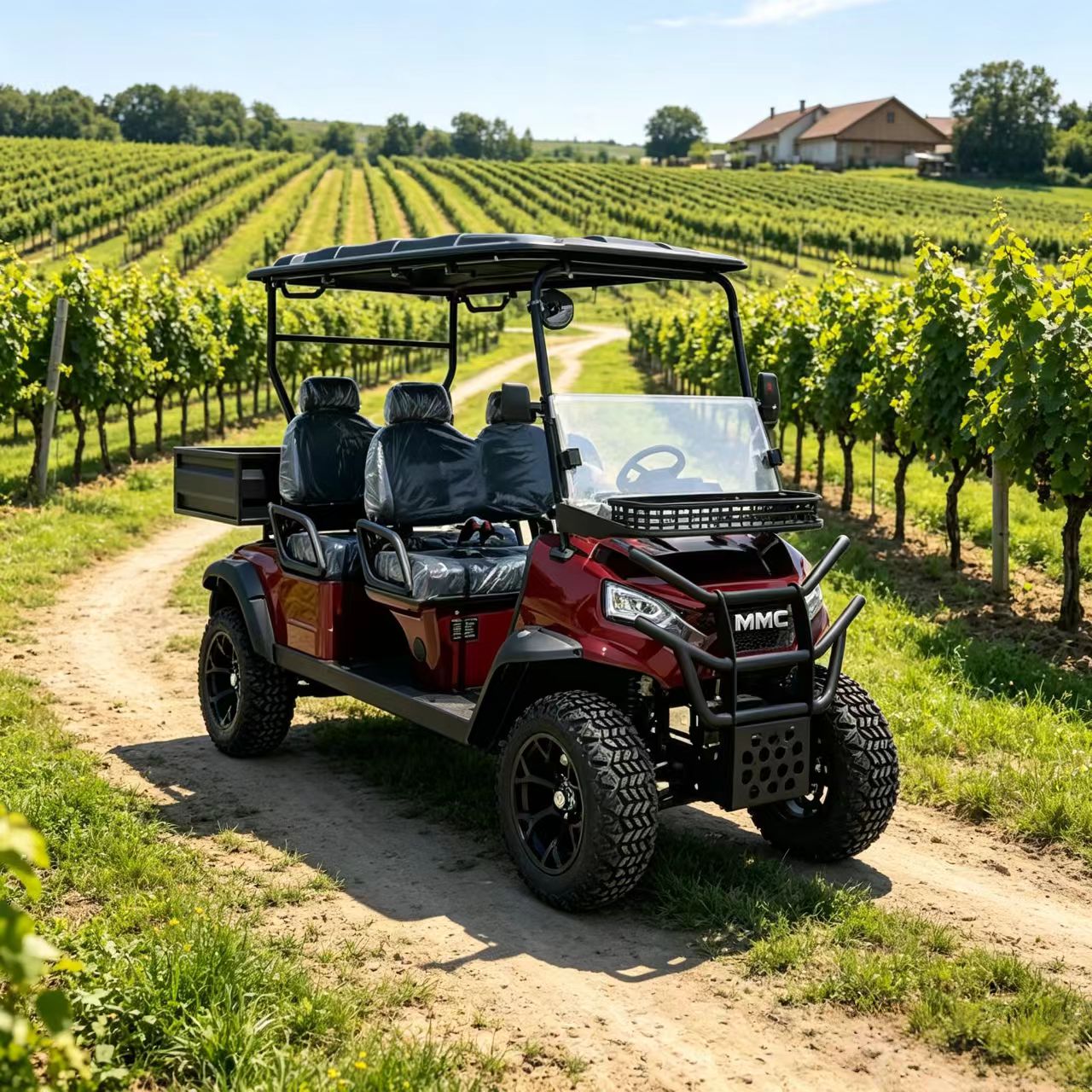 4-местный UTV с грузовым отсек – обзор и цена Electric Utv 4 Seater