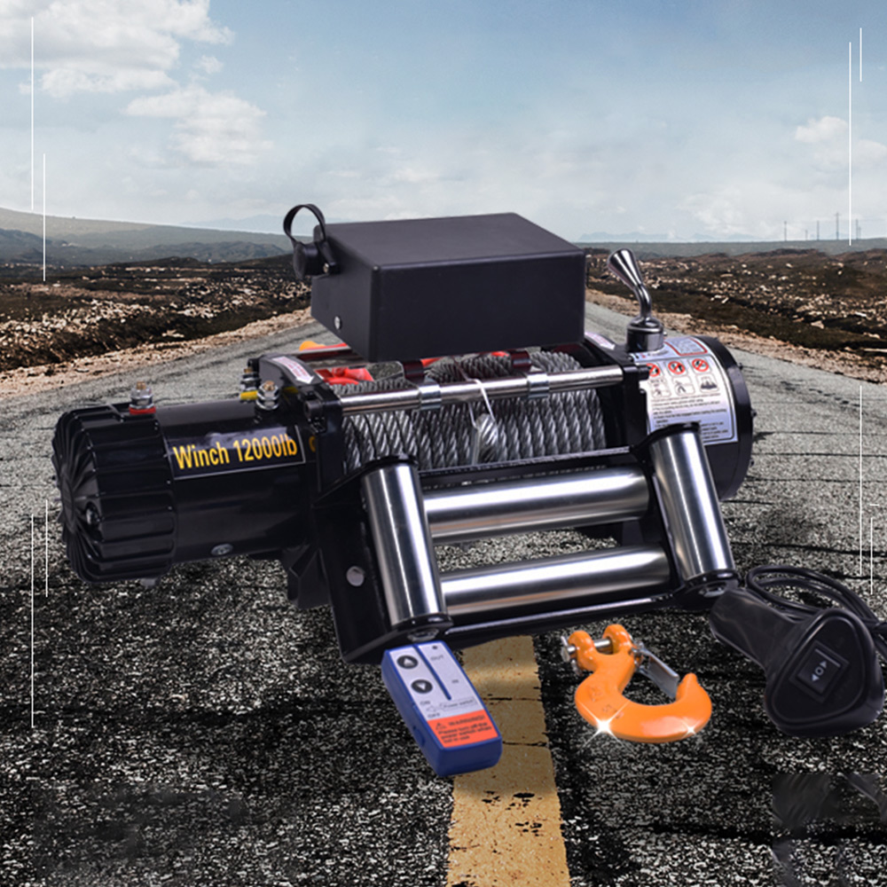 Электрическая лебедка 12 В/24  – обзор и цена Atv Winch 3000Lb