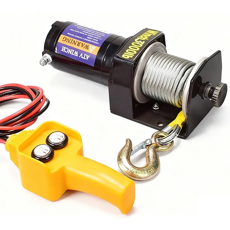12В 24В Портативная электричес – обзор и цена Atv Winch 3000Lb