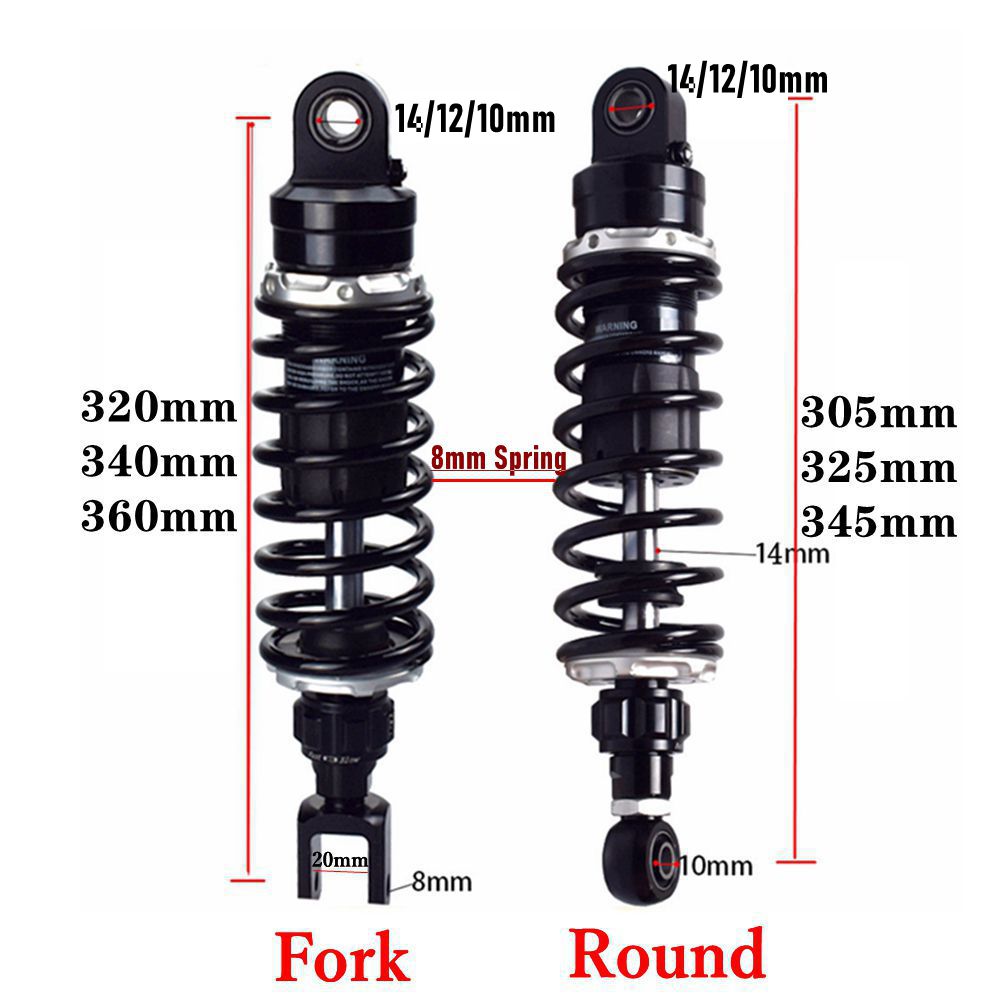 Универсальный 8 мм пружинный 3 – обзор и цена Atv Suspension Shock Absorber